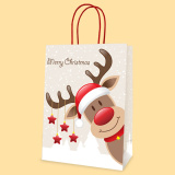 Bag "Christmas deer" L1-835 - 24+12/33 cm 0