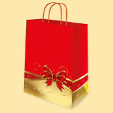 Bag "Holiday ribbon" XXL1-842 - 34+14/43 cm 0