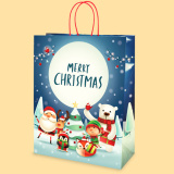 Bag "Merry Christmas", children's XXL1-972 - 34+14/43 cm 0