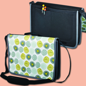 Bag for documents "Ornaments" - DOS, black handle 0
