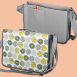 Bag for documents "Ornaments" - DOS, gray handle 0