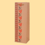 Bottle gift bags with Еmbroidery red design 12+11/38 0