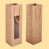 Bottle gift bags with window 12+11/38 0