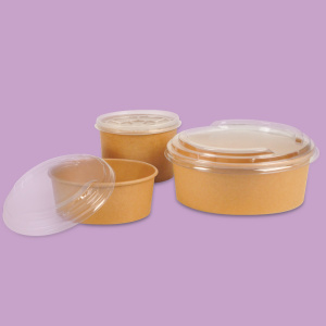 Click for enlarging Cardboard Soup and Salad Bowls 3