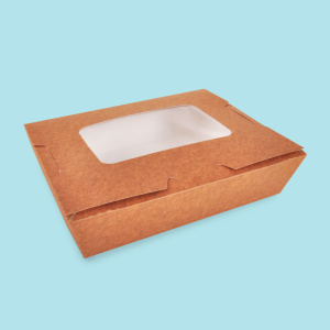 Click for enlarging Cardboard food boxes with lid and window 0