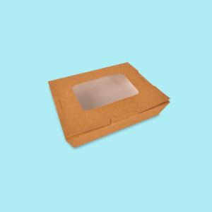 Click for enlarging Cardboard food boxes with lid and window 1