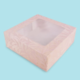 Carton Box with window and print, 22/22/8 0