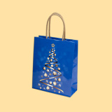 Christmas tree, blue S1-468 - 20+8/25 см 0