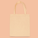 Cotton bag, long handle - natural 0