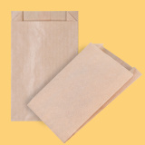 Flat bottom paper bag 10+(2х2)/16 Brown 0