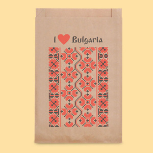 Flat bottom paper bag with printing 17+(2х3)/26 0