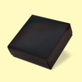 Gift box with lid 22x22/8, Black 0