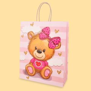 Luxury paper bags XL1-563, J-cut - 31+12/39 cm 0