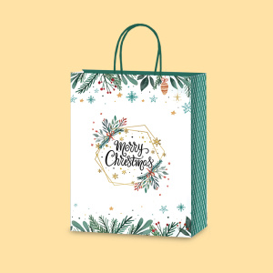 Merry Christmas - Green - L1 - 837 - 24+12/33 cm 0