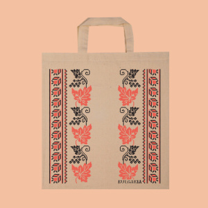 Natural cotton bag with embroidery design 0
