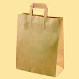 Natural paper bag EP–N 911-flat handles 0