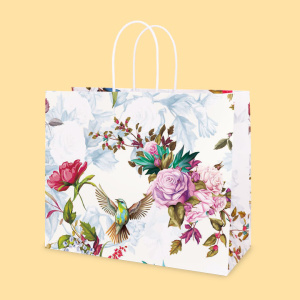 Paper bag H1-602, J-cut - 34+14/28 cm. 0