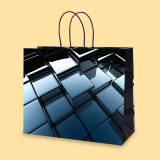 Paper bag H1-603, J-cut - 34+14/28 cm. 0