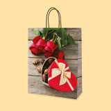 Paper bag XL1-227, J-cut - 31+12/39 cm. 0