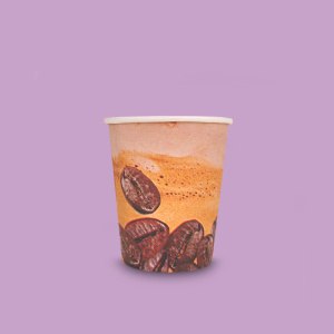 Click for enlarging Paper cups 8oz with print 0