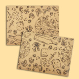 Paper placemat pads with print 26,6х36 0