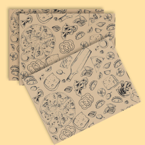 Paper placemat pads with print 30/40 0