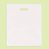 Patch handles bag, white  40/45+5 LDPE 0