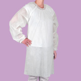 Protective apron with long sleeves 1