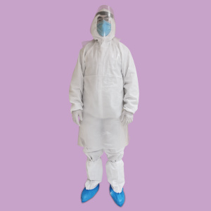 Click for enlarging Protective coveralls - disposable, hydrophobic 1