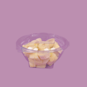 Click for enlarging Round bowl for salad with lid attached 0