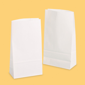 Square bottom paper bag 12+6/22 White 0
