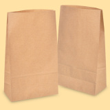 Square bottom paper bag 18+8/30, Brown 0