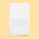 Stand-Up Pouch, 18х29+(2х4,5), white with window 0