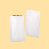 Stand Up Zipper Pouches 11х18,5+(2х3,5), White ALU 0